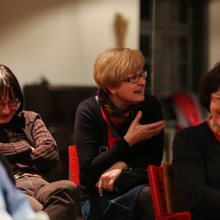Conversation after the performance - Weekend of the awarded performances <em>Photo: Boštjan Lah</em>