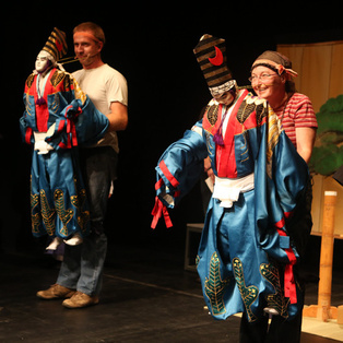 Workshop on Traditional Bumraku Puppets <em>Photo: Boštjan Lah</em>