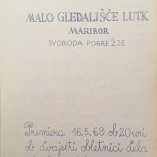 In 1973, the Puppet Theatre KUD Jože Hermanko and the Malo gledališče lutk DPD Svoboda Pobrežje merged.