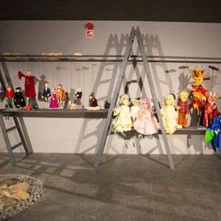 Opening of an exhibition of puppets and sketches  Breda Varl <em>Photo: Boštjan Lah</em>