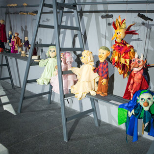 Opening of an exhibition of puppets and sketches  Breda Varl <em>Photo: Boštjan Lah</em>