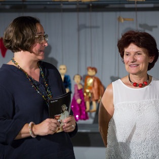 Opening of an exhibition of puppets and sketches  Breda Varl <em>Photo: Boštjan Lah</em>