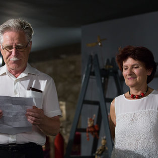 Opening of an exhibition of puppets and sketches  Breda Varl <em>Photo: Boštjan Lah</em>