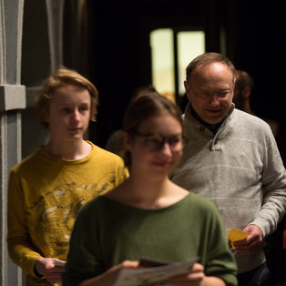 Ščeper and Mba - Premiere and Opening of the Exhibition by Eka Vogelnik <em>Photo: Boštjan Lah</em>