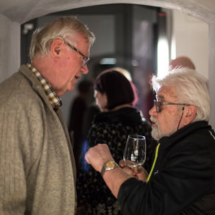 Ščeper and Mba - Premiere and Opening of the Exhibition by Eka Vogelnik <em>Photo: Boštjan Lah</em>