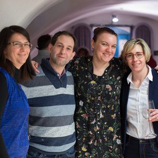 Ščeper and Mba - Premiere and Opening of the Exhibition by Eka Vogelnik <em>Photo: Boštjan Lah</em>