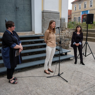 Opening of the exhibition of Metka Kavčič <em>Photo: Branimir Ritonja</em>