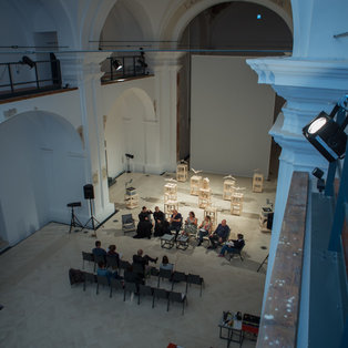 Besede iz hiše Karlstein - novinarska konferenca <em>Foto: Boštjan Lah</em>