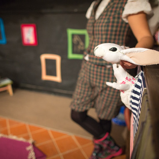 Autumn - Interactive performance for our youngest visitors <em>Photo: Boštjan Lah</em>