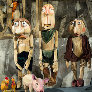 Opening of an exhibition of puppets and sketches  Breda Varl <em>Photo: Boštjan Lah</em>