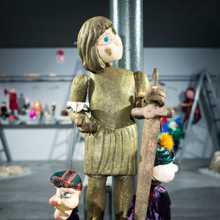 Opening of an exhibition of puppets and sketches  Breda Varl <em>Photo: Boštjan Lah</em>