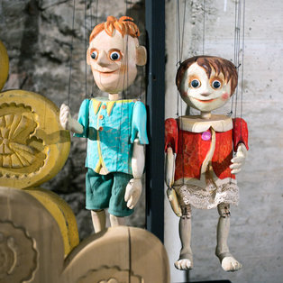 Opening of an exhibition of puppets and sketches  Breda Varl <em>Photo: Boštjan Lah</em>