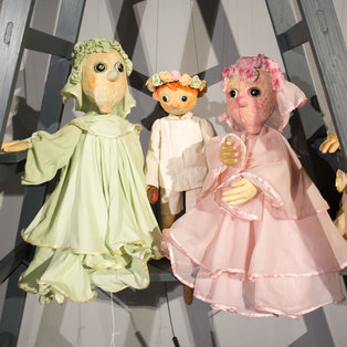 Opening of an exhibition of puppets and sketches  Breda Varl <em>Photo: Boštjan Lah</em>