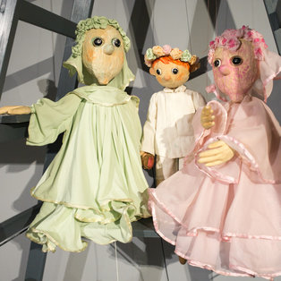 Opening of an exhibition of puppets and sketches  Breda Varl <em>Photo: Boštjan Lah</em>