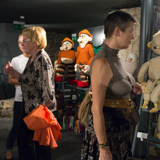 Opening of an exhibition of puppets and sketches  Breda Varl <em>Photo: Boštjan Lah</em>