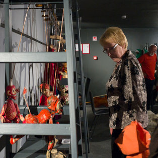 Opening of an exhibition of puppets and sketches  Breda Varl <em>Photo: Boštjan Lah</em>