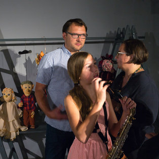 Opening of an exhibition of puppets and sketches  Breda Varl <em>Photo: Boštjan Lah</em>