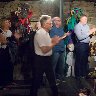 Opening of an exhibition of puppets and sketches  Breda Varl <em>Photo: Boštjan Lah</em>