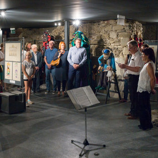 Opening of an exhibition of puppets and sketches  Breda Varl <em>Photo: Boštjan Lah</em>