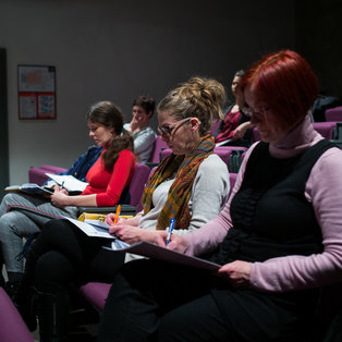 Šivilja in škarjice - novinarska konferenca <em>Foto: Boštjan Lah</em>