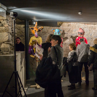 Ščeper and Mba - Premiere and Opening of the Exhibition by Eka Vogelnik <em>Photo: Boštjan Lah</em>