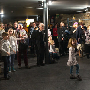 Ščeper and Mba - Premiere and Opening of the Exhibition by Eka Vogelnik <em>Photo: Boštjan Lah</em>