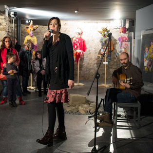 Ščeper and Mba - Premiere and Opening of the Exhibition by Eka Vogelnik <em>Photo: Boštjan Lah</em>