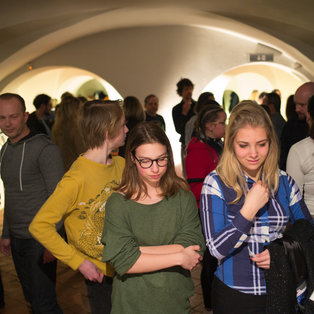 Ščeper and Mba - Premiere and Opening of the Exhibition by Eka Vogelnik <em>Photo: Boštjan Lah</em>