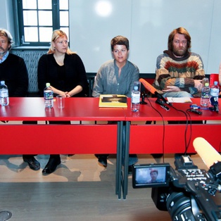 Baptism at the Savica and Flesh or Revelation - press conference <em>Photo: Boštjan Lah</em>