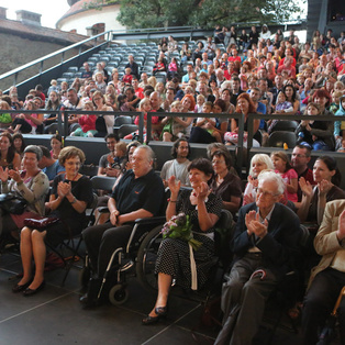 Restaging of the performance Speckles the Ball <em>Photo: Boštjan Lah</em>