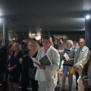 Opening of the exhibition by Silvan Omerzu <em>Photo: Boštjan Lah</em>