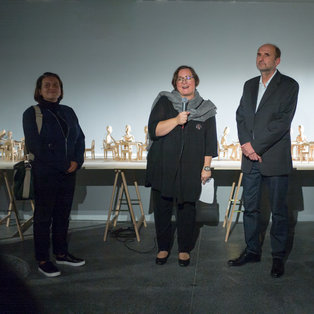 Opening of the exhibition by Silvan Omerzu <em>Photo: Boštjan Lah</em>