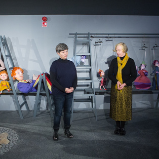 Exhibition opening: Puppets and sketches by Agata Freyer <em>Photo: Boštjan Lah</em>