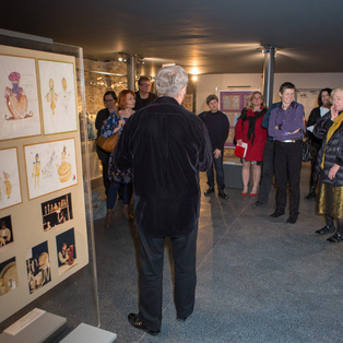 Exhibition opening: Puppets and sketches by Agata Freyer <em>Photo: Boštjan Lah</em>