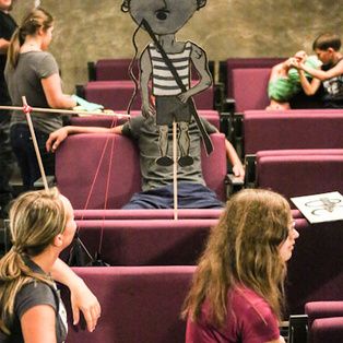 Final Production of the Summer Puppet Pier Children s Puppetry Workshop <em>Photo: Boštjan Lah</em>