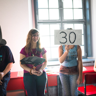 Final Production of the Summer Puppet Pier Children s Puppetry Workshop <em>Photo: Boštjan Lah</em>