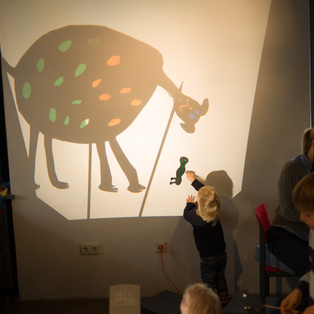 Shadow Puppet Theatre - Puppet Workshop for children <em>Photo: Boštjan Lah</em>