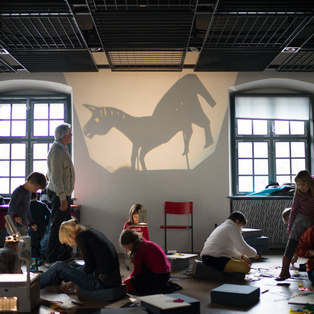 Shadow Puppet Theatre - Puppet Workshop for children <em>Photo: Boštjan Lah</em>