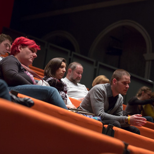 Expert Discussion after the Show The Fairy who Sees in the Dark <em>Photo: Boštjan Lah</em>