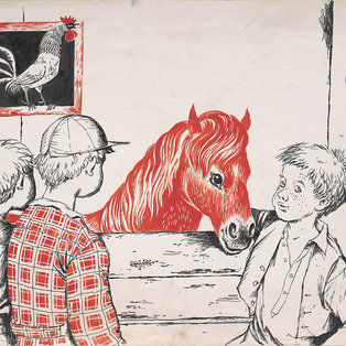 Janez Vidic: Ilustracije iz knjige Rdeči konjiček